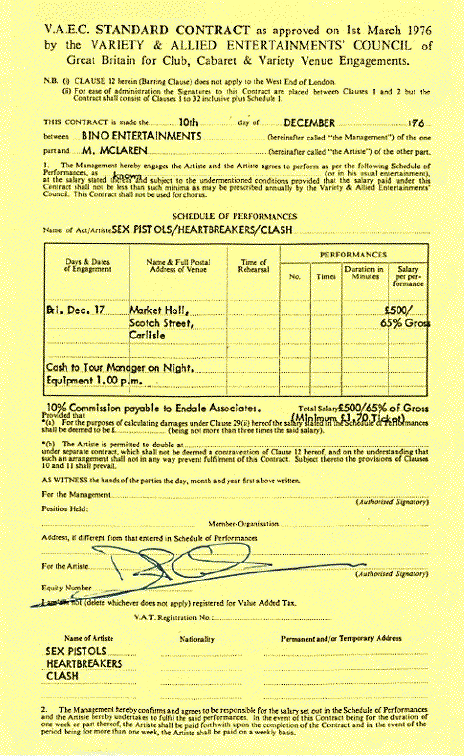 Pistols Contract