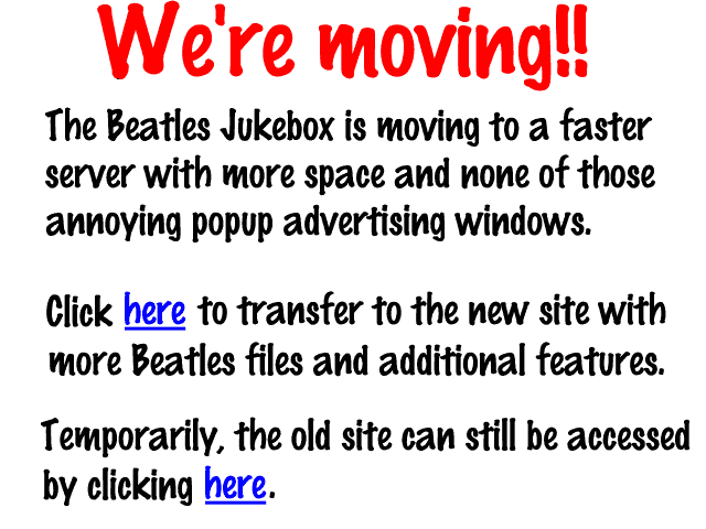 The Beatles Jukebox is moving!
