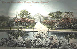 This turn of the century post-card shows the Conservatory and the beauty of the walled garden