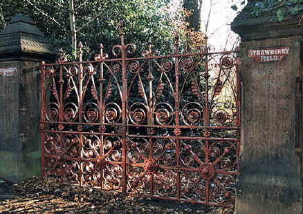 Strawberry Field gates on Beaconsfield road
