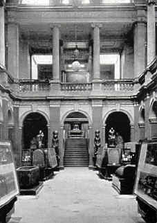 The Egyptian room before the bombs fell.