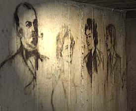 Drawings beneath bunker comlex Botanic Park