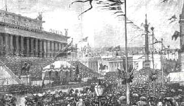 Queen Victoria setting out to open the Shipperies Exhibition