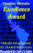 Teacher's Website Excellence Award