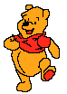 Pooh Walking