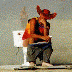 Karl on toilet sled