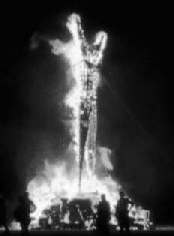 Man burning, 1996